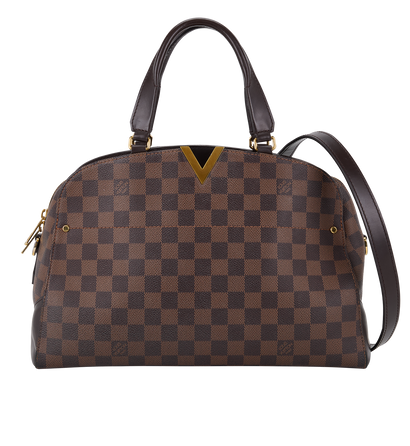 Kensington Bowling Bag, &pound;850, Handbags, Brown, Canvas, Front view